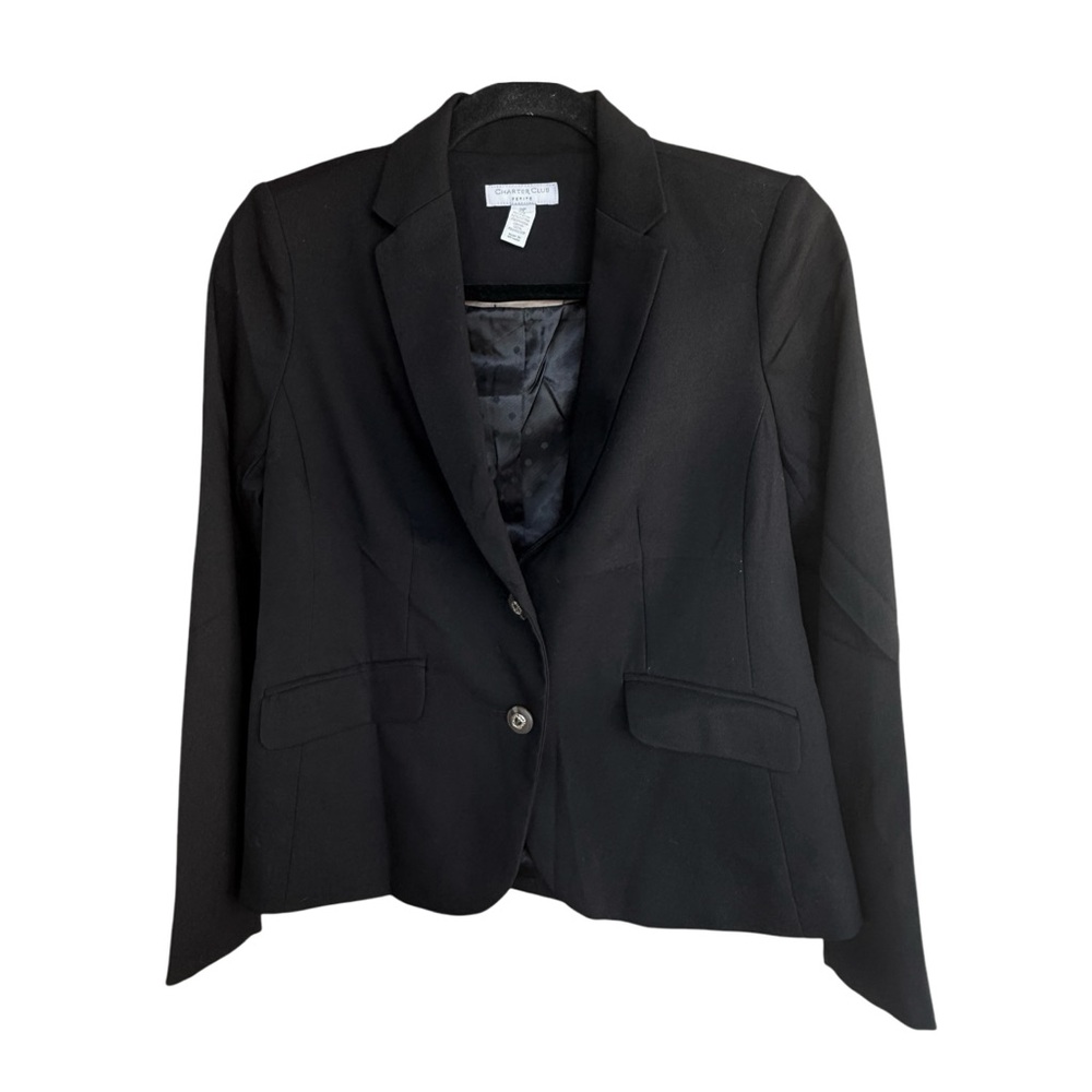 Charter Club Black Blazer